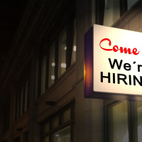 job offer handshake office